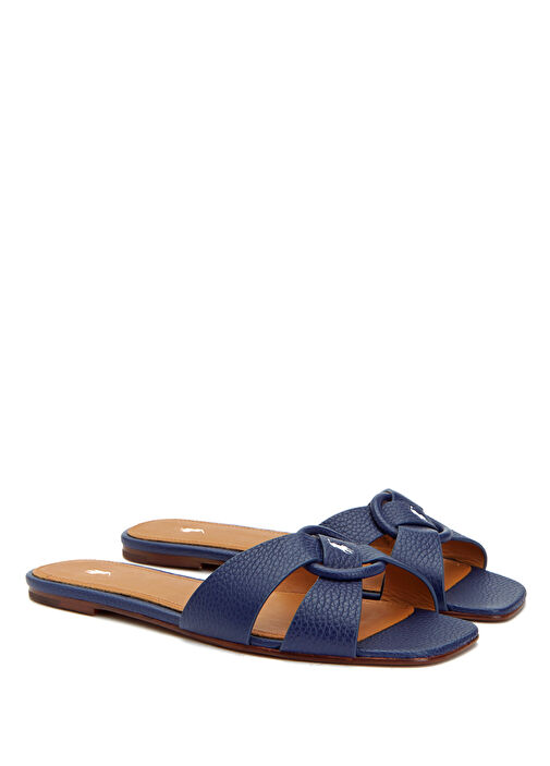 Polo Ralph Lauren Polo Ralph Lauren Lacivert Kadın Deri Terlik Sandalet & Terlik | Beymen Lacivert - 3. görsel