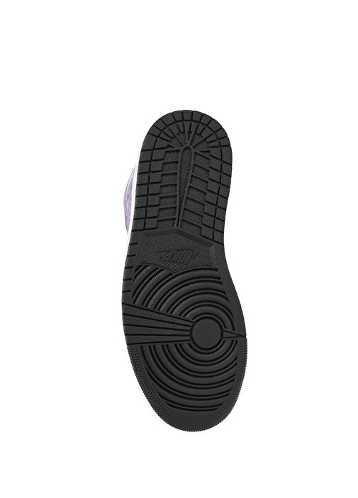 WMNS Air Jordan 1 Beyaz Mor Kadın Deri Sneaker - Görsel 6