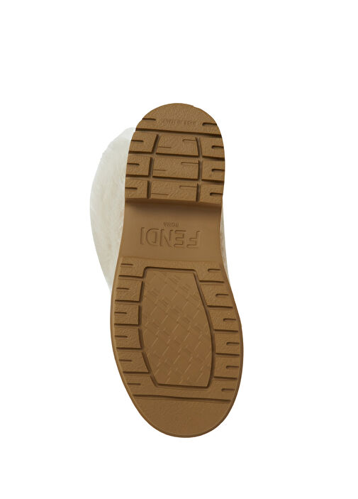 Krem Kadın Süet Kar Botu - Görsel 6