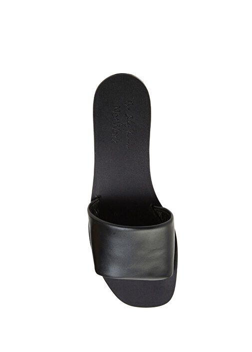 Siyah Kadın Deri Terlik - Görsel 5