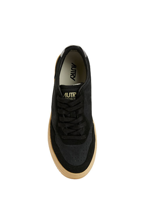 Medalist Siyah Kadın Deri Sneaker - Görsel 5