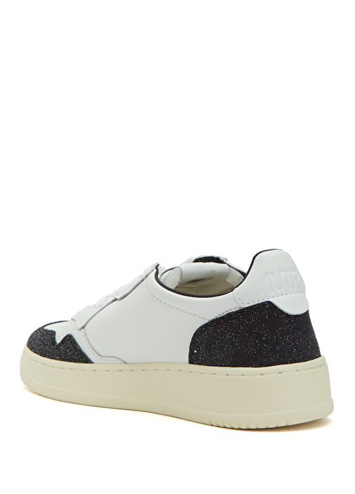 Medalist Siyah Beyaz Kadın Deri Sneaker - Görsel 4