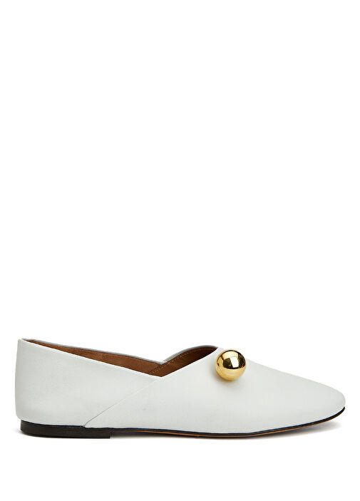 Pepper Beyaz Kadın Deri Loafer - Görsel 2