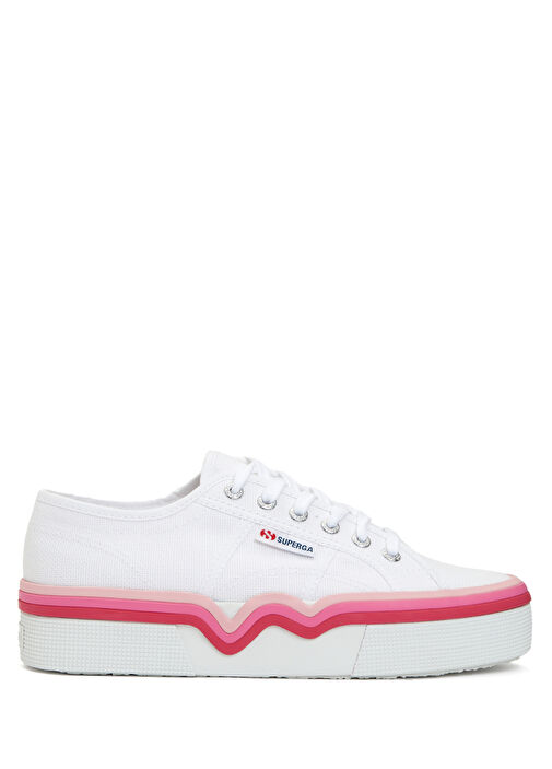 Superga Beyaz Pembe Kad n Sneaker Pink White