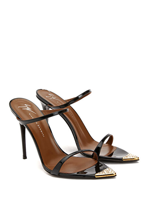 Siyah Kadın Deri Terlik - Görsel 3