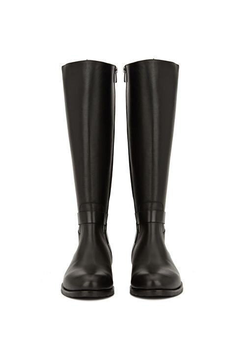 Siyah Kadın Deri Çizme - Görsel 4