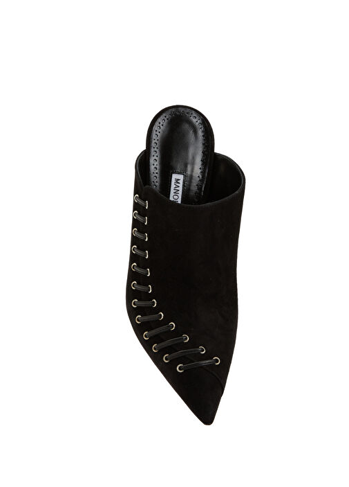 Dobre Siyah Kadın Süet Terlik - Görsel 5