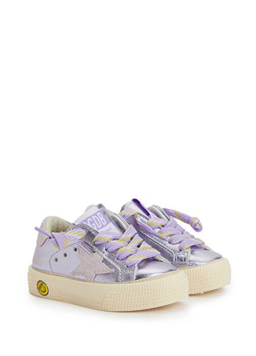 May Lila Unisex Çocuk Deri Sneaker - Görsel 3