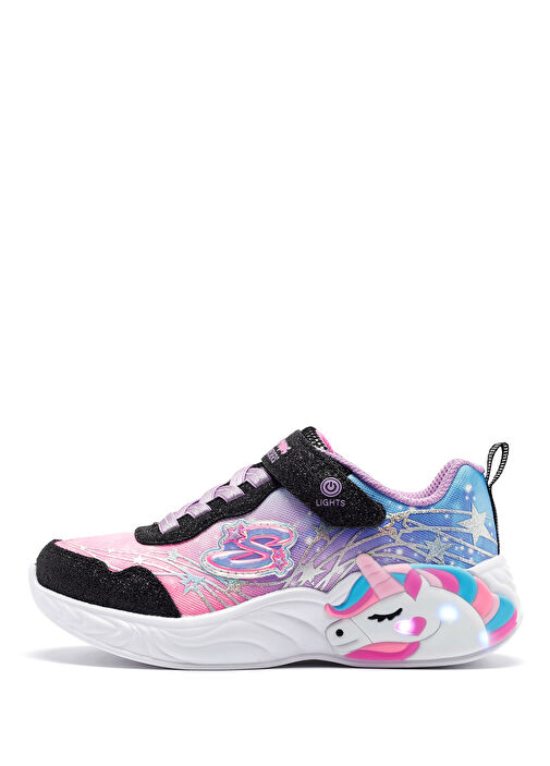 Unicorn Dreams Siyah Kız Çocuk Sneaker - Görsel 3