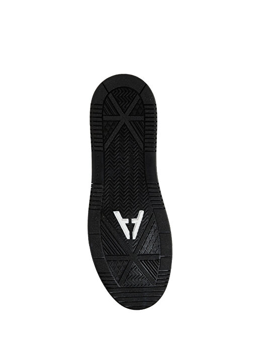 Beyaz Logolu Erkek Deri Sneaker - Görsel 6