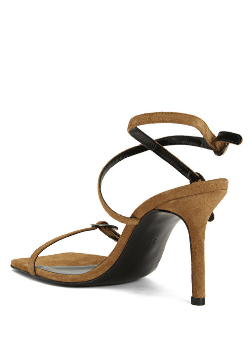 Amorf Camel Kadın Süet Sandalet - Görsel 9