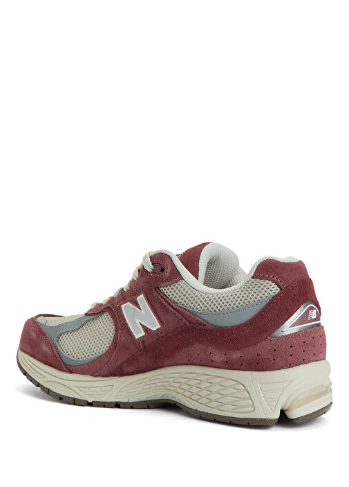 2002 Bordo Kadın Deri Sneaker - Görsel 4