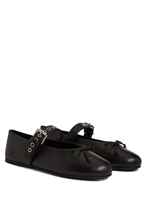 Siyah Deri Babet - Görsel 3