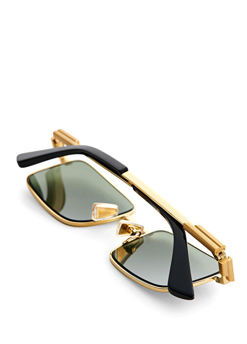 Bottega Veneta Yesil-Altin Erkek Yeşil Gold Erkek Güneş Gözlüğü