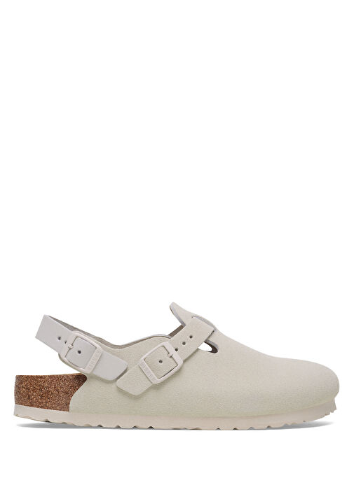 Tokio VL Krem Kadın Süet Terlik - Görsel 2