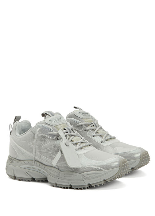 Gri Logo Detaylı Erkek Sneaker - Görsel 3