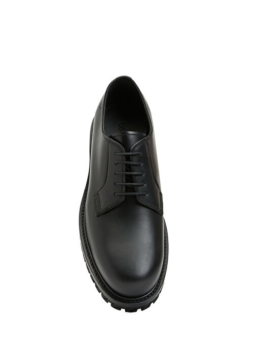 Combat Siyah Erkek Deri Ayakkabı - Görsel 5