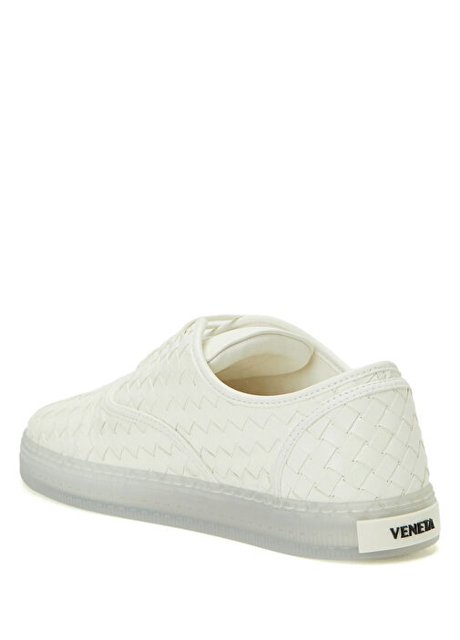 Bottega Veneta Beyaz Bottega Veneta Deri Kadın Sneaker