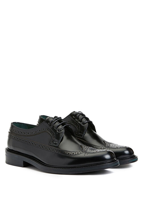 Siyah Erkek Deri Ayakkabı - Görsel 3