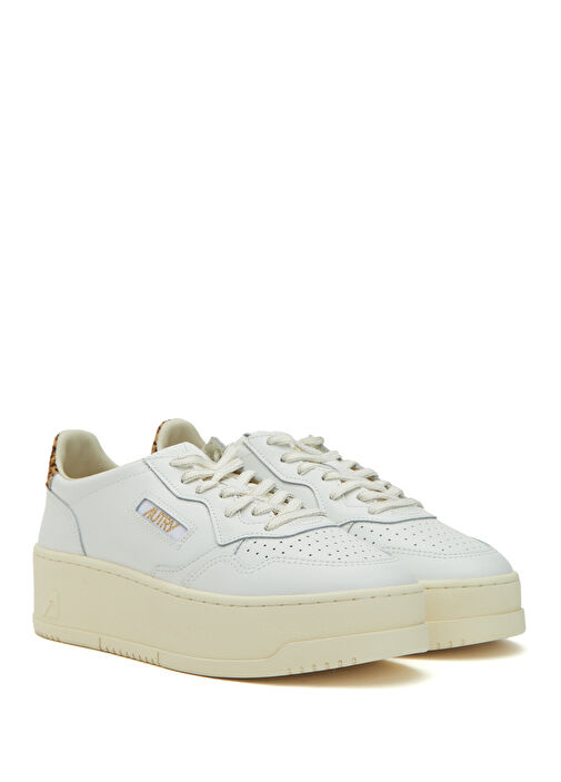 Medalist Leopar Kadın Deri Sneaker - Görsel 3