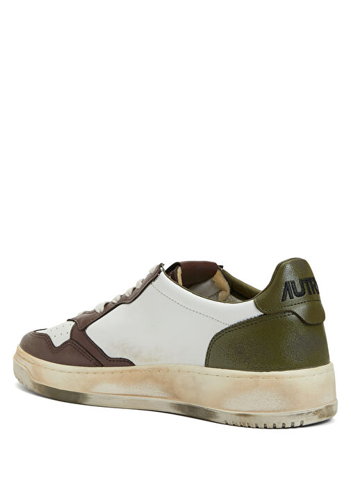 Çok Renkli Erkek Deri Sneaker - Görsel 9