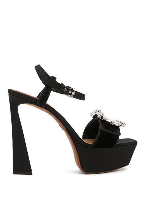 Siyah Platformlu Kadın Sandalet - Görsel 2