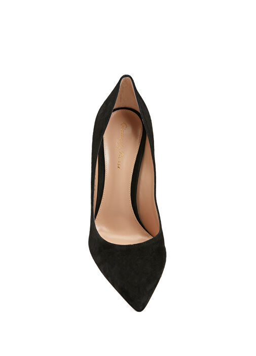 Gianvito 105 Siyah Kadın Süet Stiletto - Görsel 5