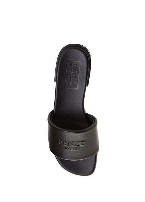 OKI Siyah Kadın Deri Terlik - Görsel 5