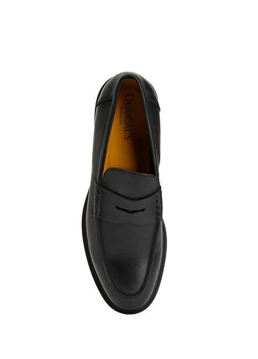 Siyah Erkek Deri Loafer - Görsel 5