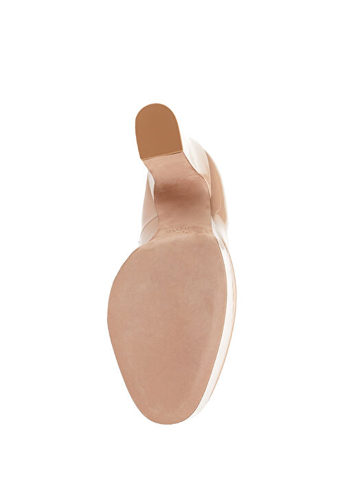 Pudra Deri Topuklu Ayakkabı - Görsel 6