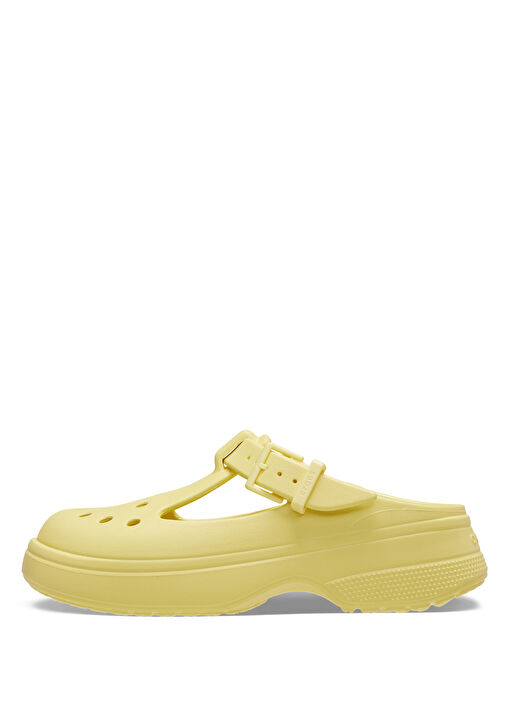 Classic Mary Jane Sarı Kadın Terlik - Görsel 3