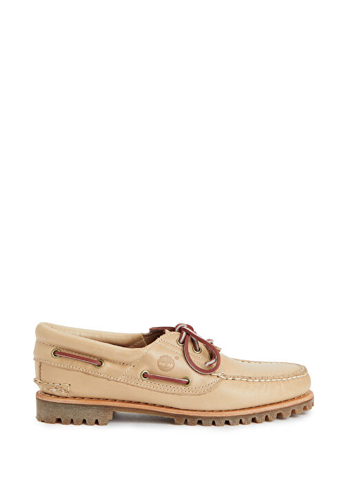 Authentic Bej Kadın Deri Loafer - Görsel 2