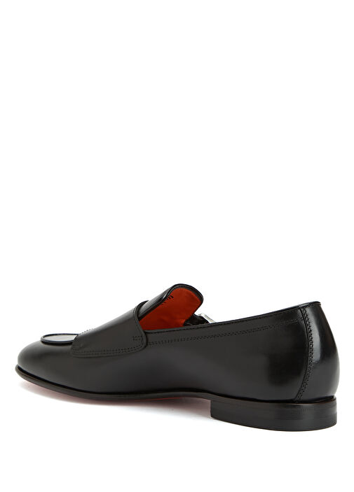 Carlos Siyah Erkek Deri Loafer - Görsel 4