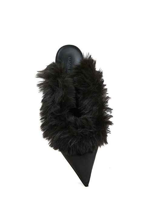 Siyah Kadın İpek Terlik - Görsel 5