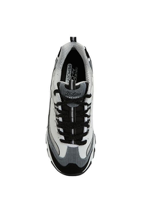 D'Lites Corduroy Chic Siyah Gri Kadın Sneaker - Görsel 5