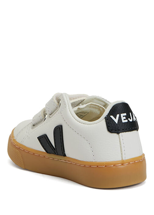 Small Esplar Chromefree Beyaz Çocuk Deri Sneaker - Görsel 4