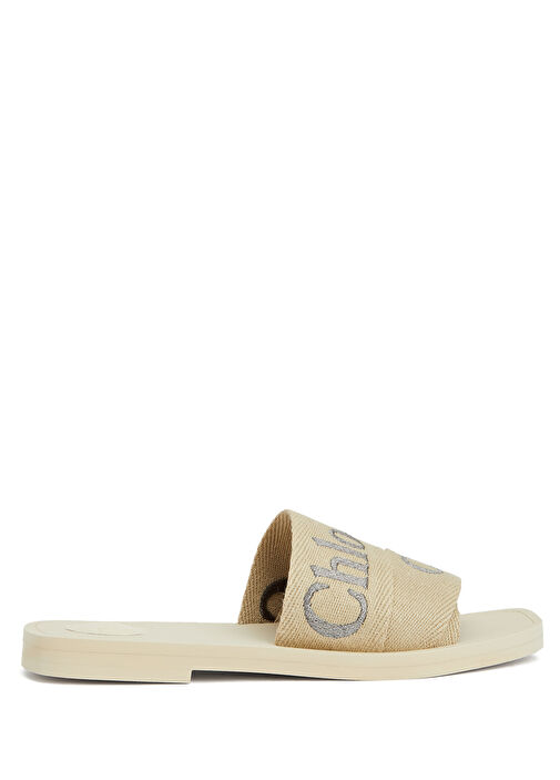 Woody Bej Kadın Keten Terlik - Görsel 2