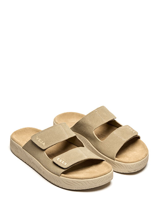 Etna Bej Kadın Süet Terlik - Görsel 3