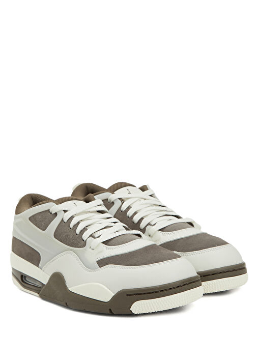 Air Jordan 4 RM Siyah Gri Erkek Deri Sneaker - Görsel 3