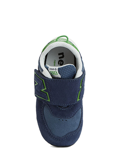 574 Lacivert Çocuk Deri Sneaker - Görsel 5