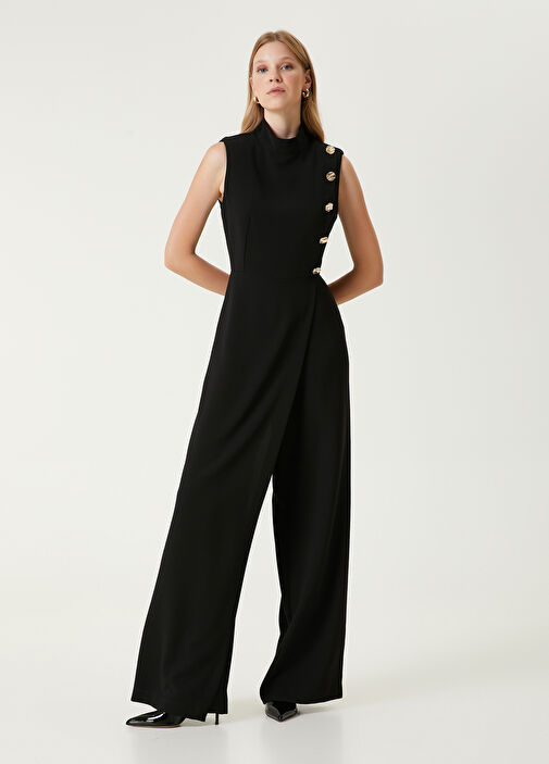 Beymen Club Black Wrap Jumpsuit