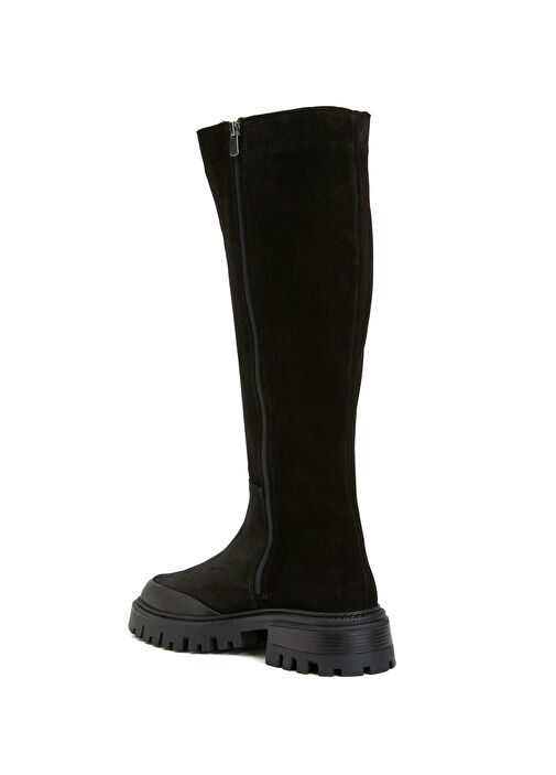 Siyah Kadın Süet Çizme - Görsel 4