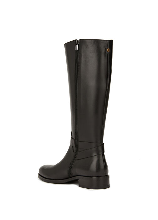 Siyah Kadın Deri Çizme - Görsel 3