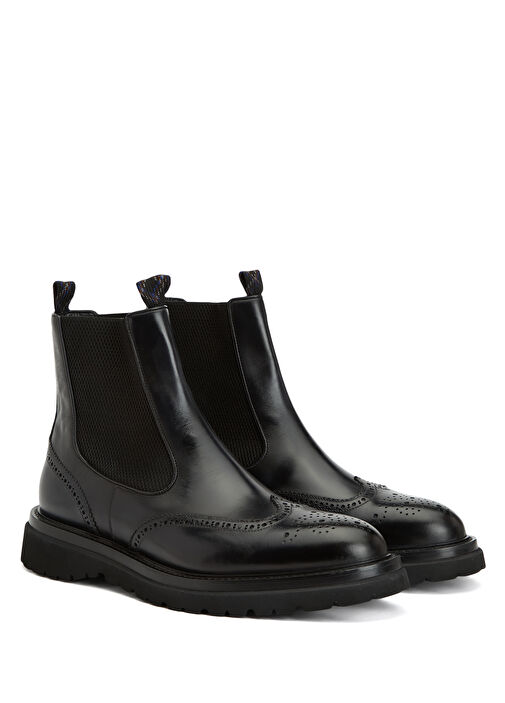 Lacivert Erkek Deri Bot - Görsel 3