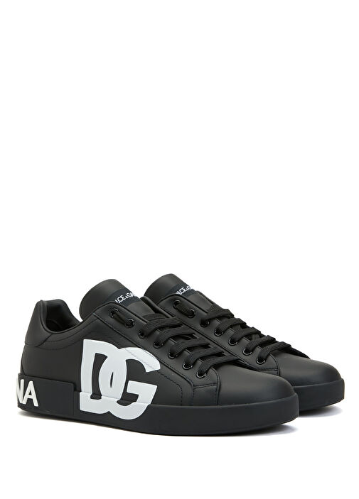 Siyah Erkek Deri Sneaker - Görsel 3