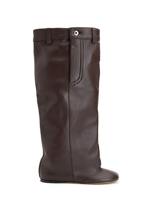 Kahverengi Kadın Deri Çizme - Görsel 2