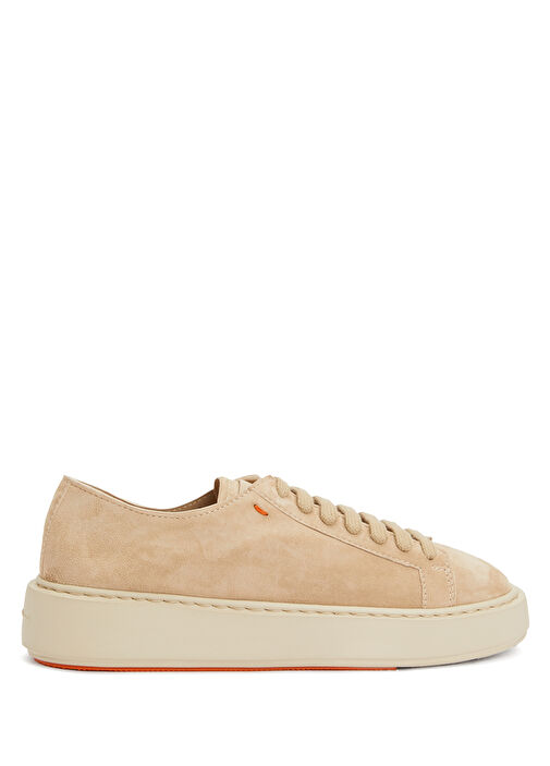 Bej Kadın Süet Sneaker - Görsel 2