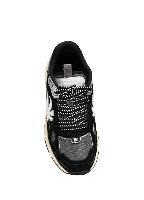 Siyah Gri Logolu Kadın Sneaker - Görsel 5