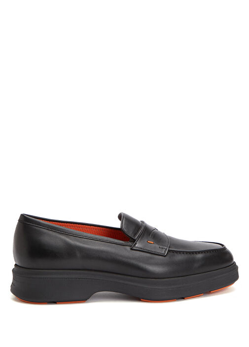 Santoni Siyah Santoni Loafer