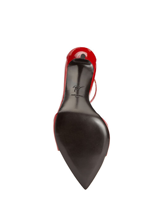 Intrigo Kırmızı Rugan Deri Topuklu Sandalet - Görsel 6